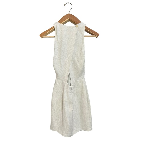 IRO Yasmina White/silver Asymmetrical Cutout
Mini Dress size 6 - Picture 5 of 10